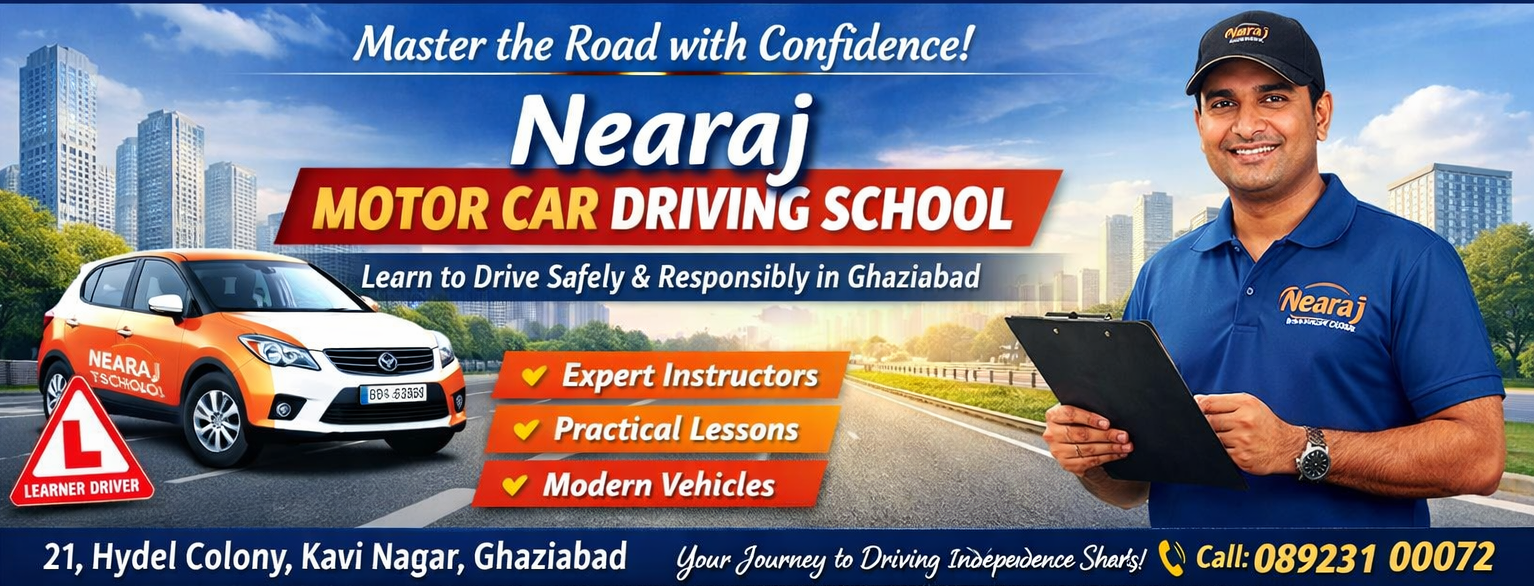 Nearaj Motor Car Driving School Header
